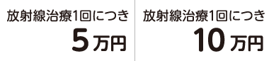 放射線治療1回につき5万円、10万円